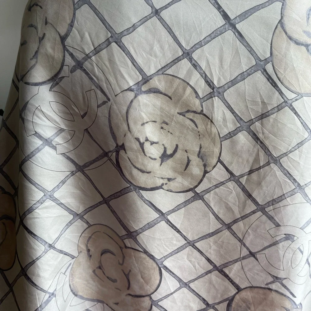 Chanel Silk Scarf. - Picture 3 of 16